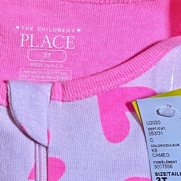 NWT The Children’s Place Hearts Pajamas - Picture 2 of 3